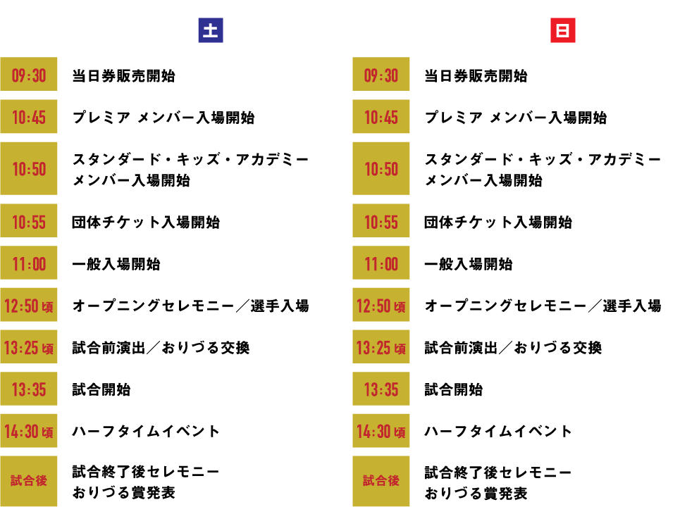 タイムスケジュール