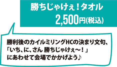 勝ちじゃけぇタオル
