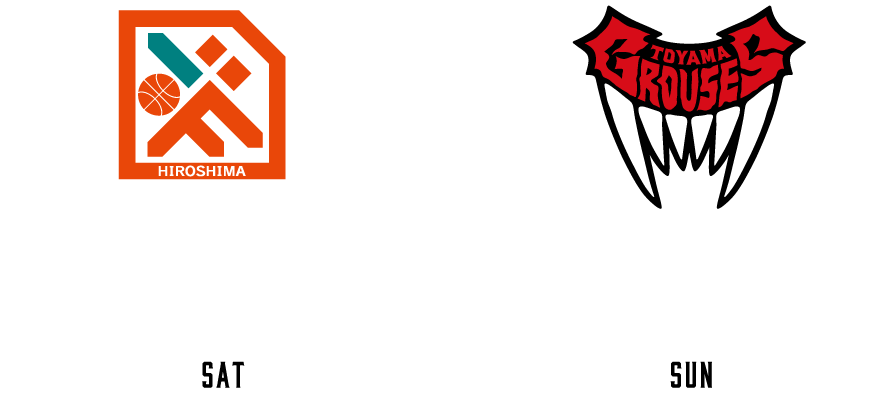 広島ドラゴンフライズ vs 富山グラウジーズ 4.13 14:05 4.14 14:05 TIP OFF