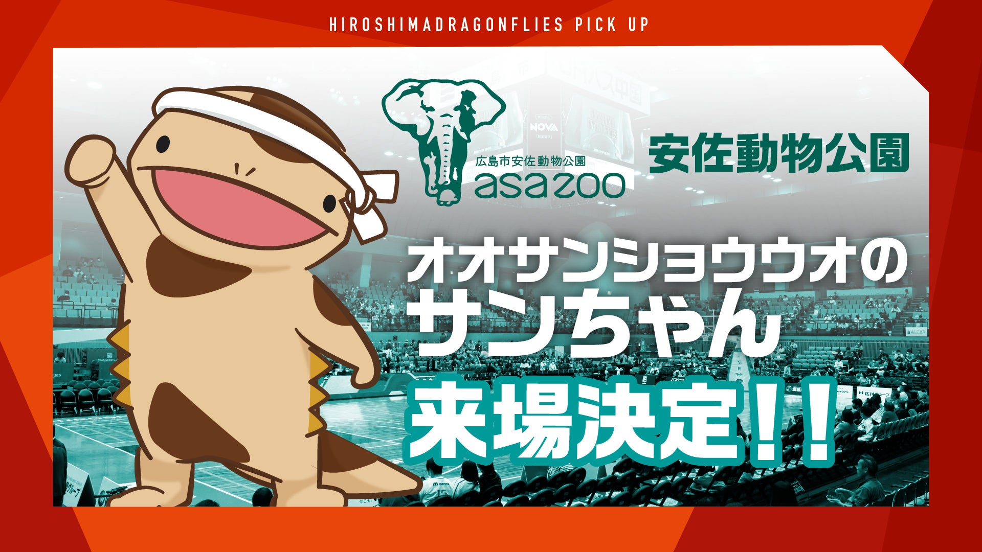オオサンショウウオの「サンちゃん」登場！