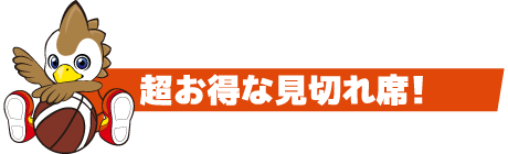 超お得な見切れ席！