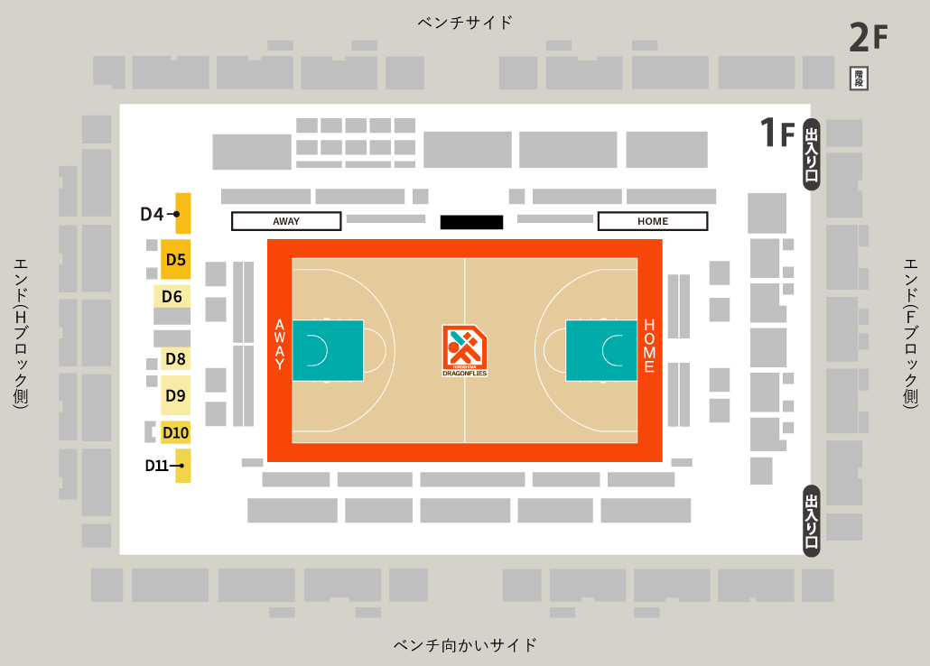 1階エンド(Dブロック側)